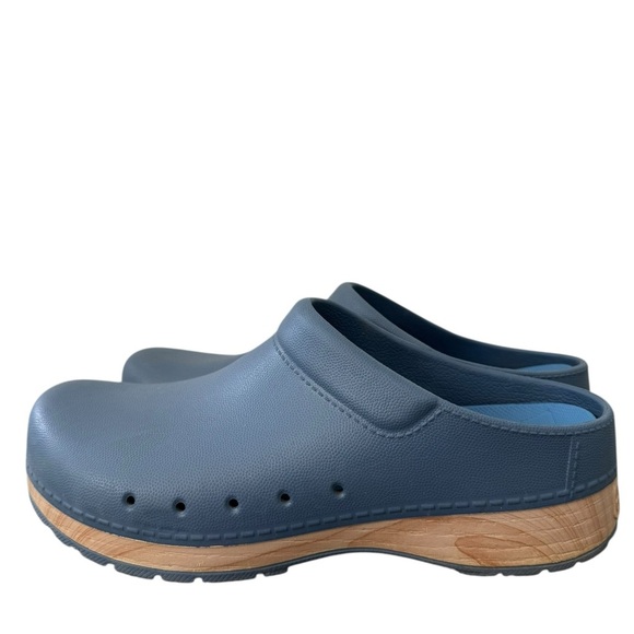 Dansko Clog Kane Mule Molded Lightweight Womens Blue Wood Grain EU 42 Shoe - Picture 2 of 16